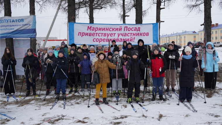 Мариинско-Посадский муниципальный округ присоединился к Всероссийской массовой лыжной гонке «Лыжня России-2025»